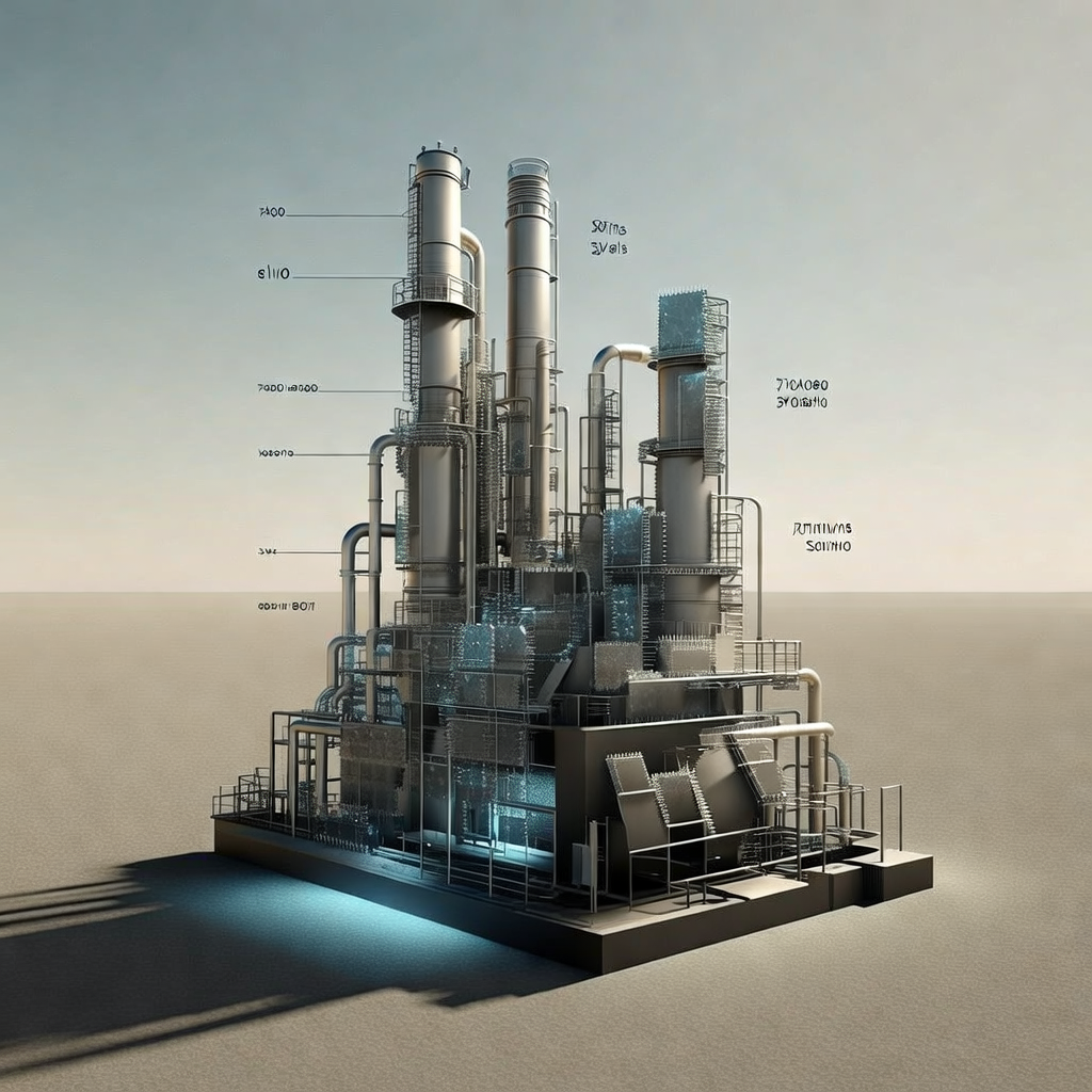 clean data visualization, flat 2D chart, muted academic palette, no 3D effects, evidence-based presentation, professional infographic, minimal decoration, clear axis labels, scholarly aesthetic, a solitary oil refinery grafted with silicon wafers, steel and polished crystalline surfaces, lit from below by cold blue industrial light, standing isolated in a vast empty plain under a cloudless sky [Bria Fibo]