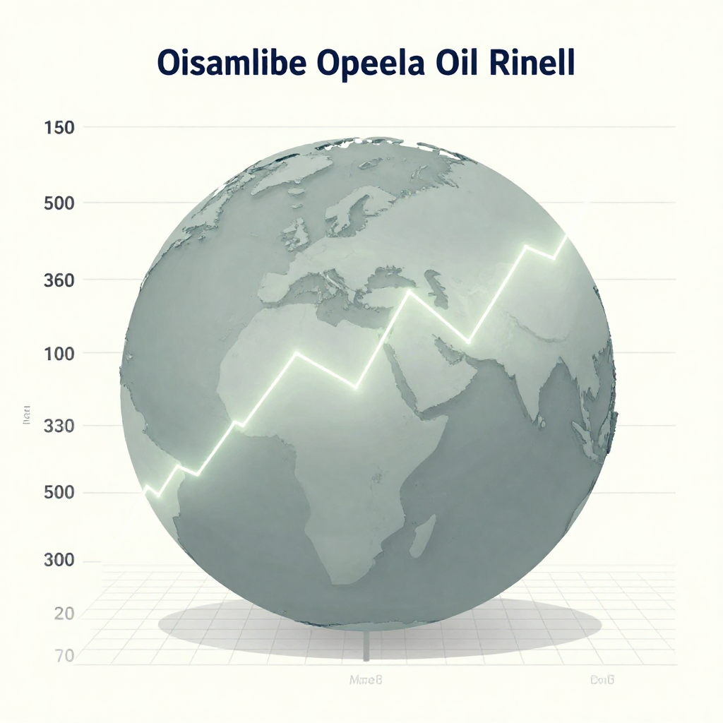 clean data visualization, flat 2D chart, muted academic palette, no 3D effects, evidence-based presentation, professional infographic, minimal decoration, clear axis labels, scholarly aesthetic, a large, translucent terrestrial globe split by a clean fissure running through the Middle East, embedded with faintly glowing trend lines showing steep spikes in oil prices and conflict probability, resting on a precise grid surface under even top-down lighting, atmosphere of clinical urgency [Z-Image Turbo]