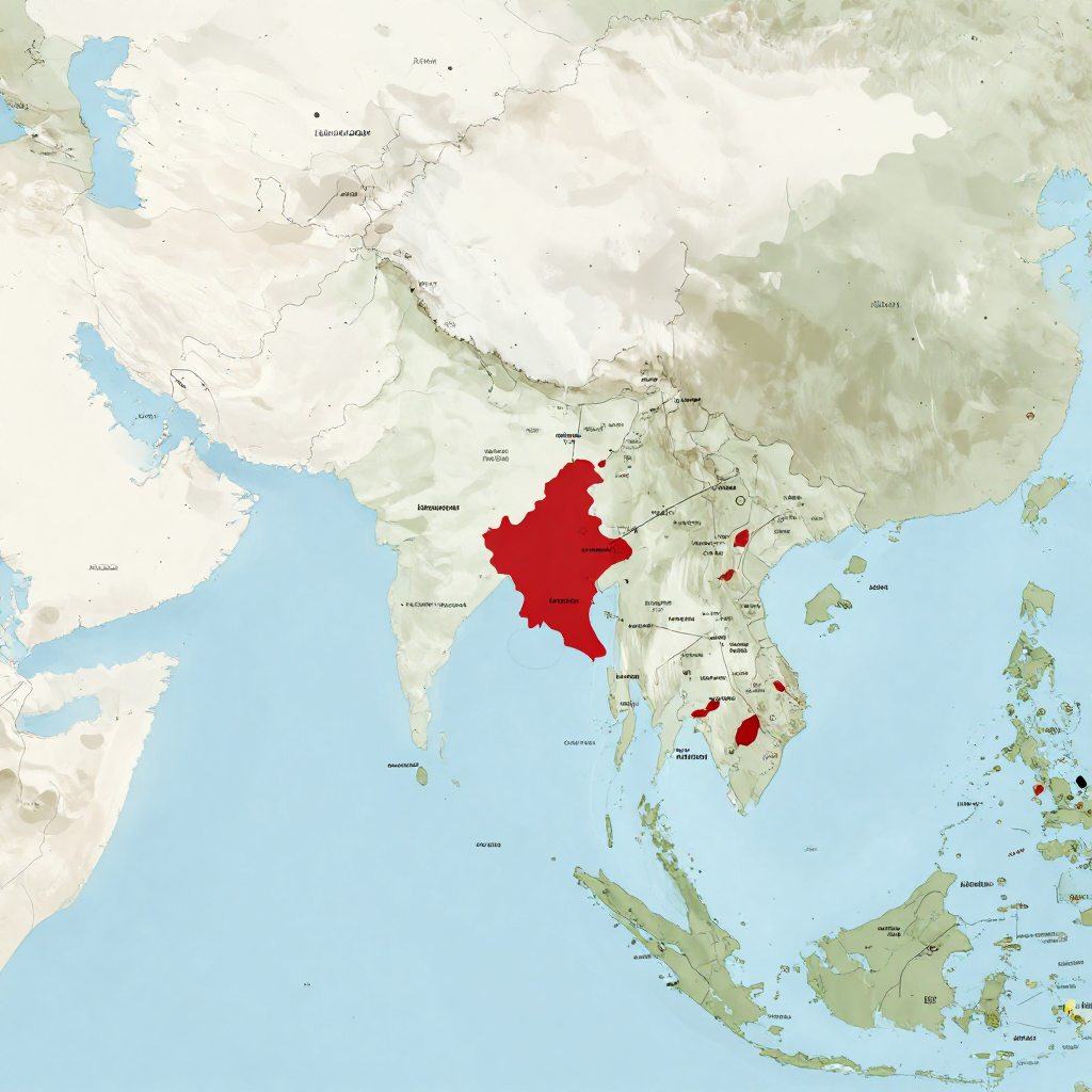 Illustration for: THREAT ASSESSMENT: China’s Deepening Ties with Myanmar Undermine Regional Stability and Democratic Norms (2026) Illustration for: THREAT ASSESSMENT: China’s Deepening Ties with Myanmar Undermine Regional Stability and Democratic Norms (2026)