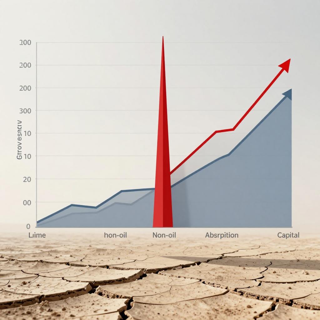 Illustration for: THREAT ASSESSMENT: Oil Rent Undermining Iraq’s Non-Oil Growth Despite Financial Development Gains Illustration for: THREAT ASSESSMENT: Oil Rent Undermining Iraq’s Non-Oil Growth Despite Financial Development Gains