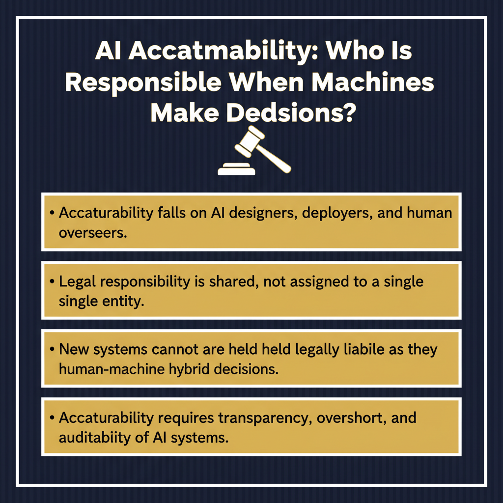 Infographic: AI Accountability: Who Is Responsible When Machines Make Decisions?