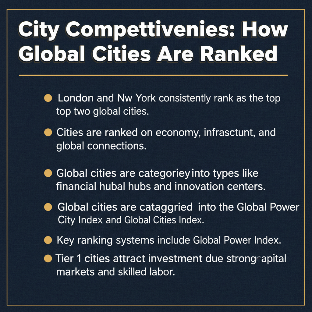 Infographic: City Competitiveness: How Global Cities Are Ranked